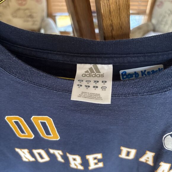 Vintage Adidas Notre Dame Fighting Irish Long Sleeve Shirt/ Sz: Medium - Picture 3 of 5